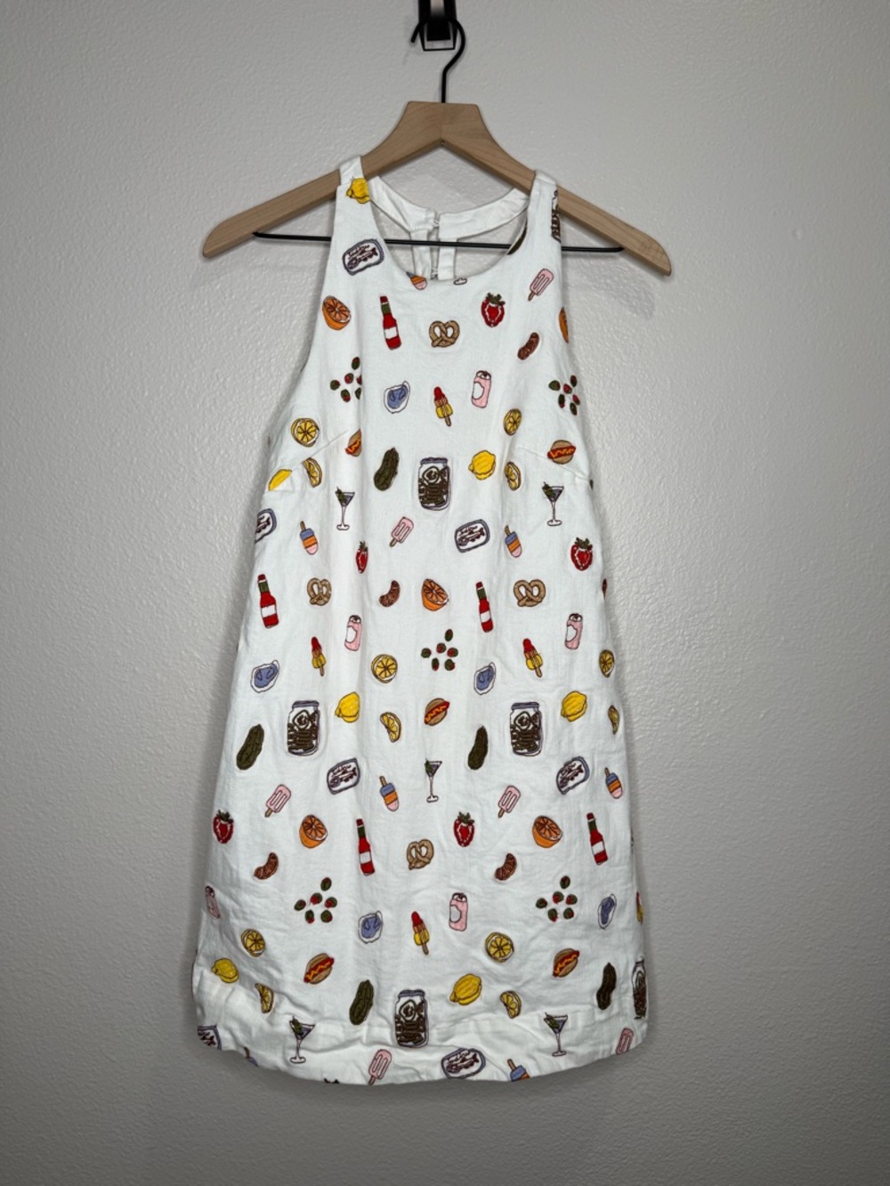 Anthropologie Sleeveless Beaded Shift Mini Dress, size S NWOT - Picture 4 of 7